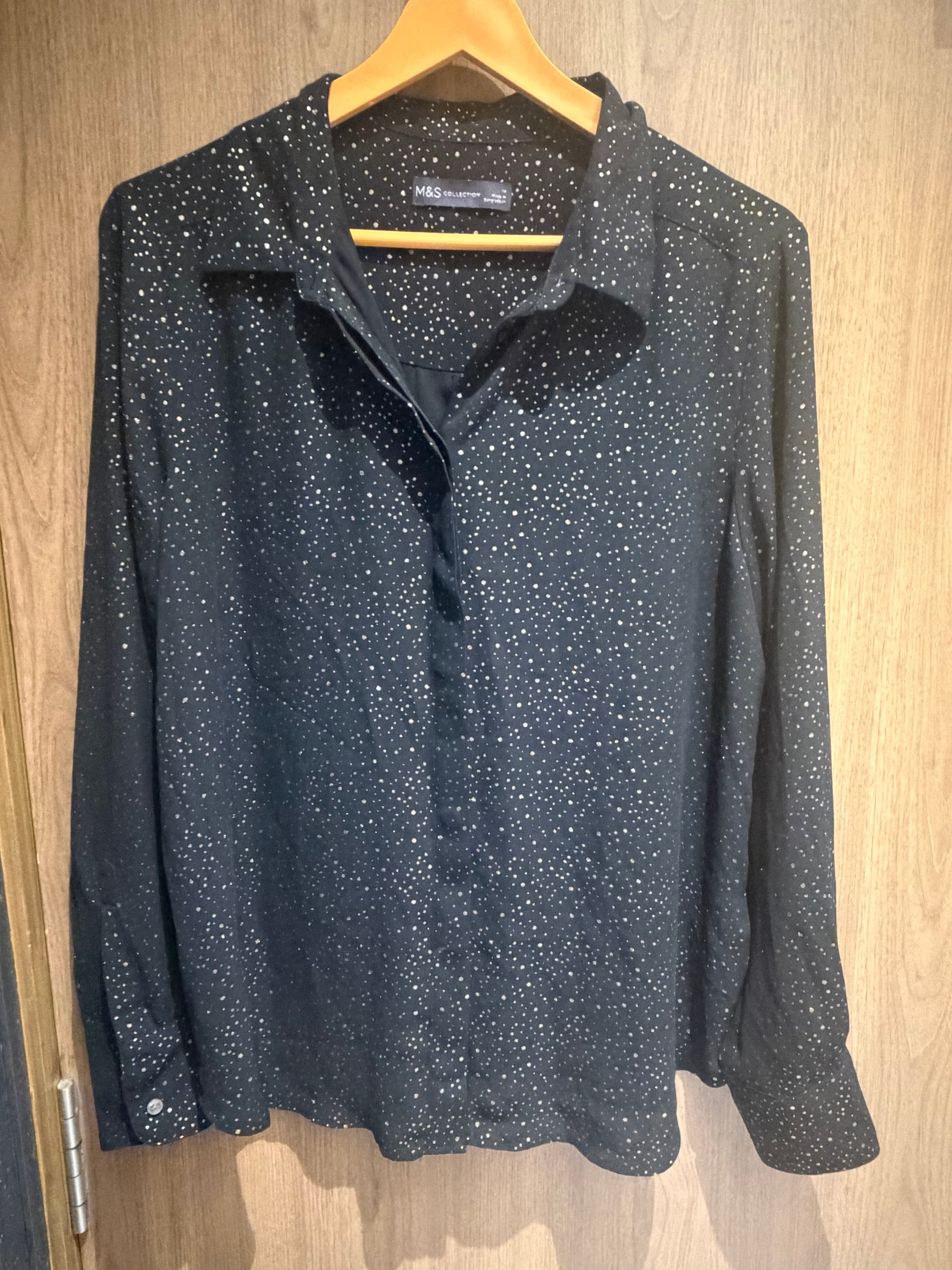 Marks and spencer black shirt - Image 1