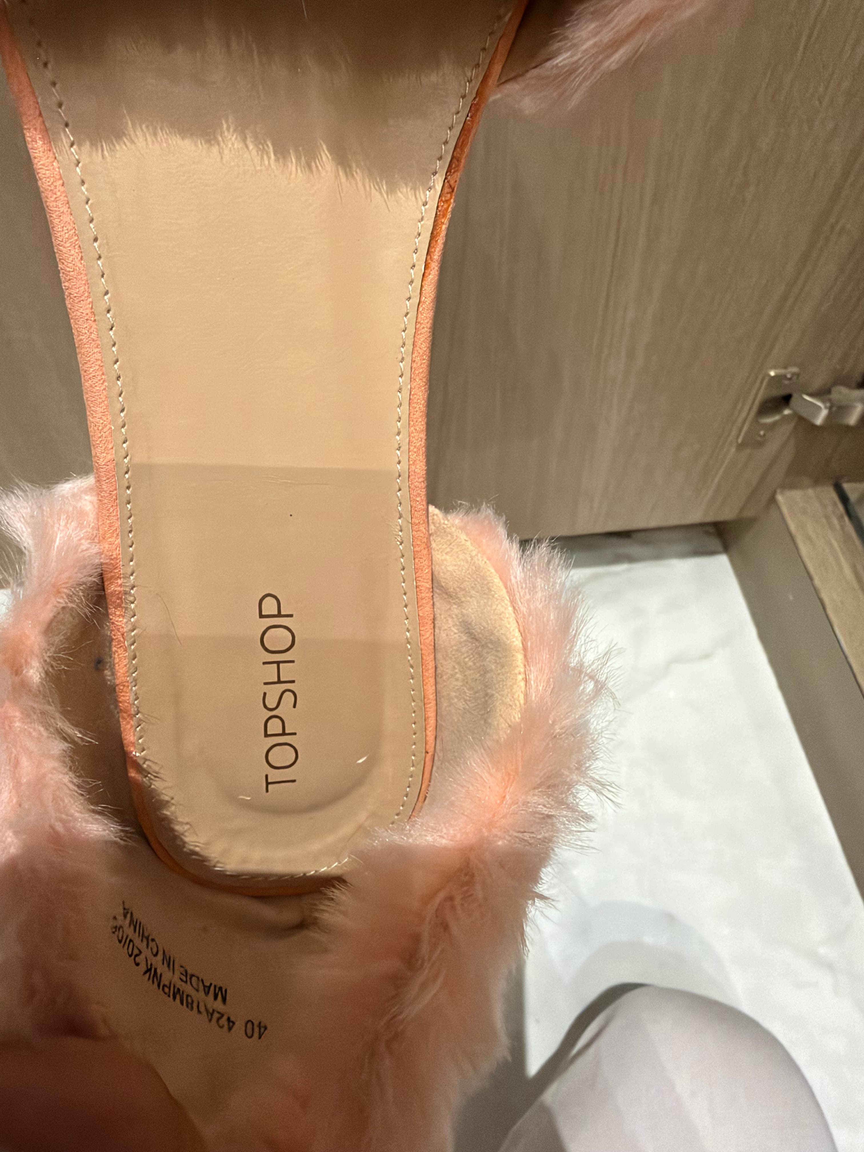 Topshop fur flats  - Image 2